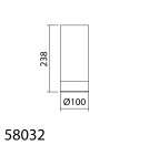 MDC Lampa stołowa ELI chrom matowy 1xE27 włącznik dotykowy 580323501