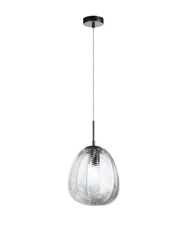 MDC Lampa wisząca MENTA czarny, transparentny Ø26cm 1xE27 579889005