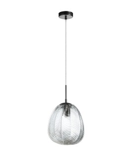 MDC Lampa wisząca MENTA czarny, transparentny Ø26cm 1xE27 579889005