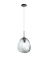 MDC Lampa wisząca MENTA czarny, transparentny Ø26cm 1xE27 579889005