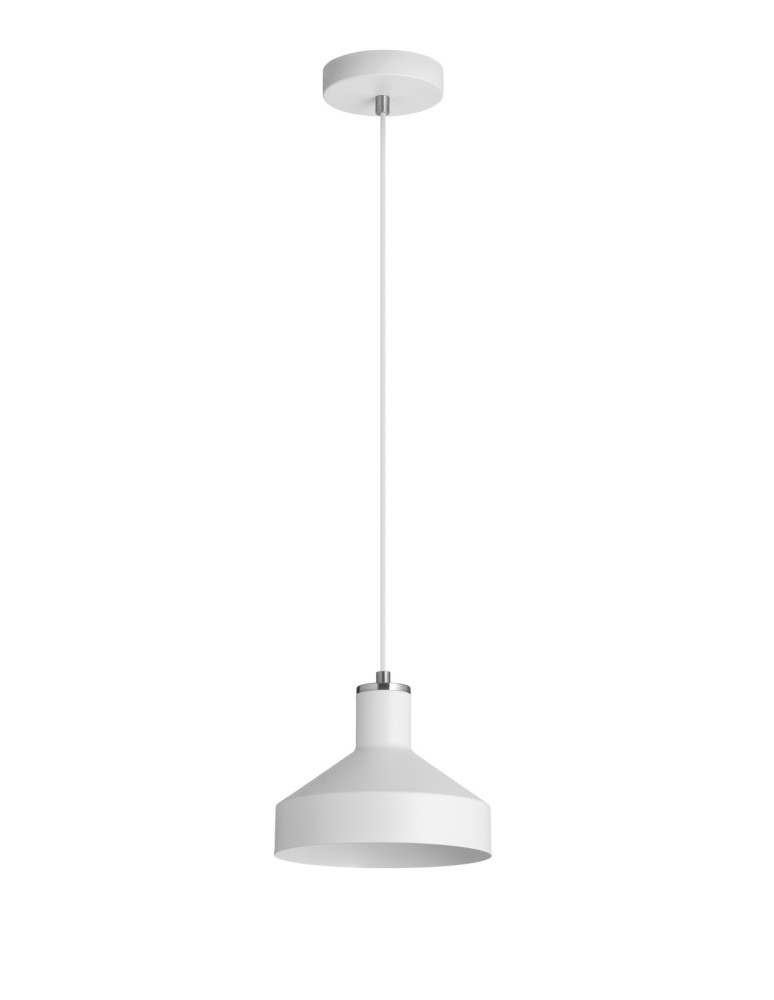 MDC Lampa wisząca RITA biały, chrom matowy Ø210 1xE27 579868301