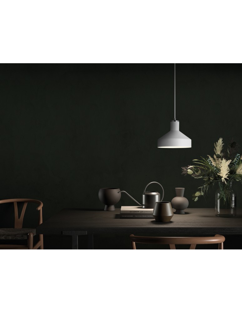 MDC Lampa wisząca RITA biały, chrom matowy Ø210 1xE27 579868301