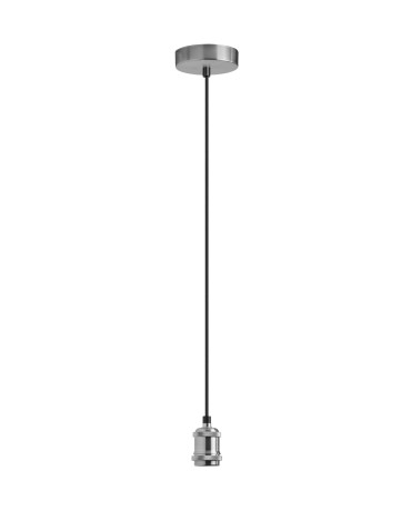 MDC Lampa wisząca SOLO chrom matowy 1xE27 1,20m kabel tekstylny 579873501