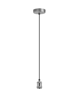 MDC Lampa wisząca SOLO chrom matowy 1xE27 1,20m kabel tekstylny 579873501