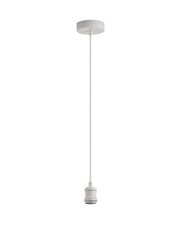MDC Lampa wisząca SOLO biały 1xE27 1,20m kabel tekstylny 579878001