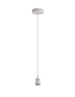 MDC Lampa wisząca SOLO biały 1xE27 1,20m kabel tekstylny 579878001