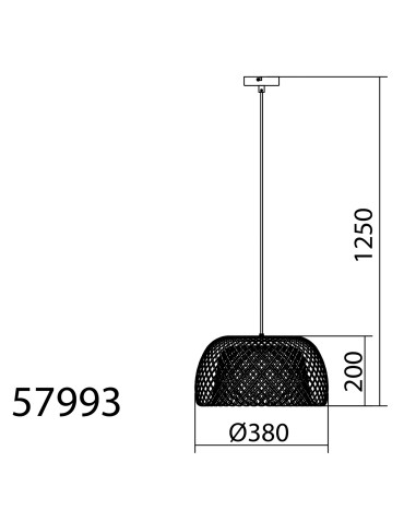 MDC Lampa wisząca NIU naturalny bambus Ø38cm 1xE27 579935501 - product 2