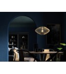 MDC Lampa wisząca ALAN złoty Ø37cm 1xE27 580201001