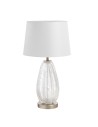 Zobacz MDC Lampa stołowa BUBLE chrom matowy, szkło 1xE27 abażur biały 580253504