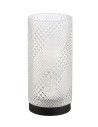 MDC Lampa stołowa MAYA 1xE27 czarna, szkło transparentne 579136801