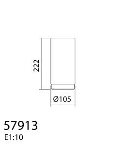 MDC Lampa stołowa MAYA 1xE27 czarna, szkło transparentne 579136801 - produkt 2