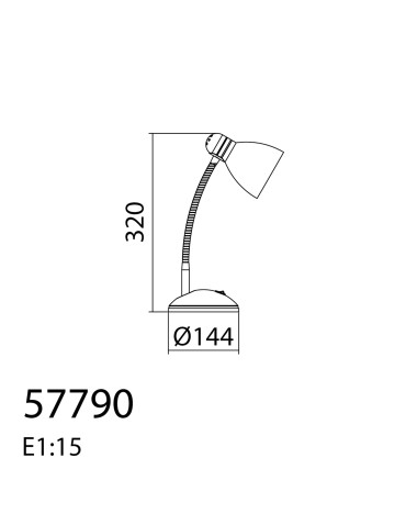 MDC Lampa stołowa AINE srebrny 1xE27 577903201 - product 2