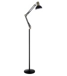 MDC Lampa podłogowa ARTIC czarny mat, mosiądz antyczny 1xE27 577949101