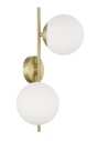 View MDC Lampa ścienna RONDO mosiądz mat 2xE27 Ø15cm 578076101