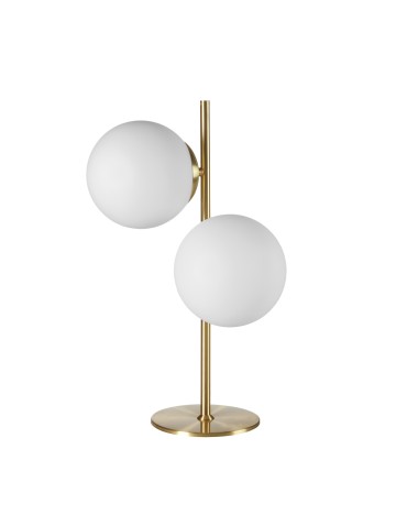 MDC Lampa stołowa RONDO mosiądz mat 2xE27 15cm 578056101