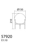 MDC Lampa stołowa NEIL złoty 1xE27 579201001