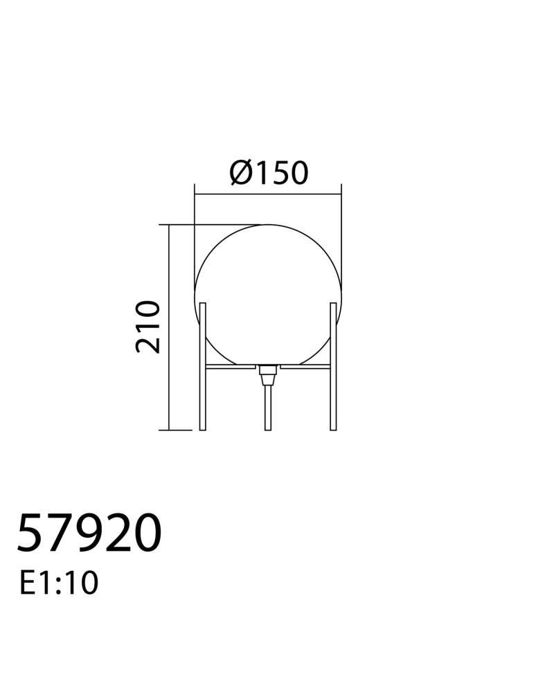 MDC Lampa stołowa NEIL szary 1xE27 579203001