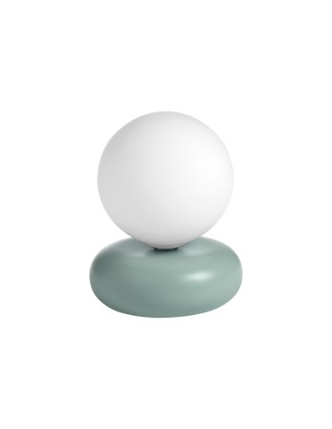 MDC Lampa stołowa OLIVIA zielony 1xG9 ceramiczna, szklany klosz 589261901