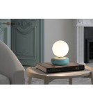MDC Lampa stołowa OLIVIA zielony 1xG9 ceramiczna, szklany klosz 589261901