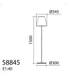 MDC Lampa podłogowa zewnętrzna BONDI SOLAR IP44 czarny 5W 3000K+RBG+PILOT ładowanie solarne 588459102