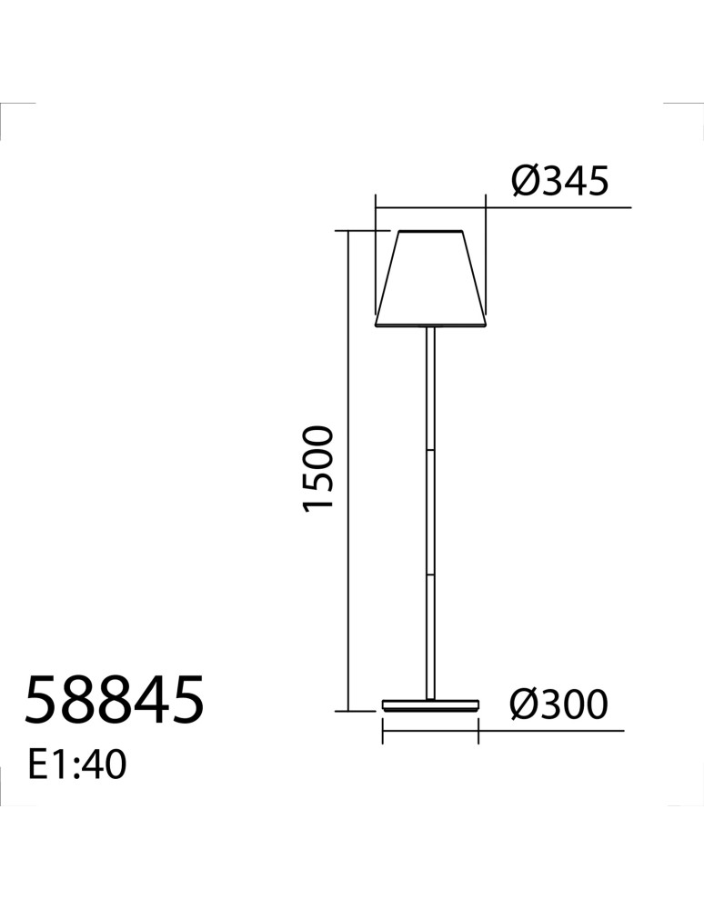 MDC Lampa podłogowa zewnętrzna BONDI SOLAR IP44 czarny 5W 3000K+RBG+PILOT ładowanie solarne 588459102