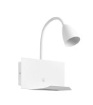 MDC Lampa ścienna TURA biały 1xGU10 USB typ C 588768101