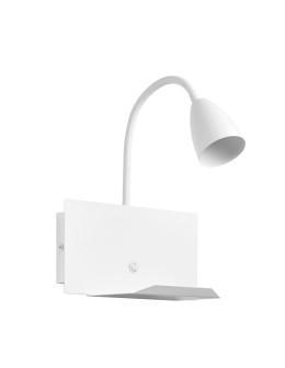 MDC Lampa ścienna TURA biały 1xGU10 USB typ C 588768101
