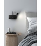 MDC Lampa ścienna TURA czarny 1xGU10 USB typ C 588769101