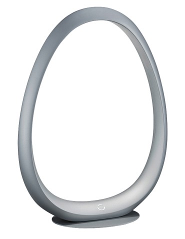 MDC Lampa stołowa RING srebrny LED 2.4W 4000K włącznik dotykowy, ściemnianie 3 tryby, akumulatorowa przenośna 573343221