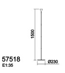 MDC Lampa podłogowa CALA czarny LED 5W 4000K ruchoma 575189020
