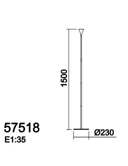 MDC Lampa podłogowa CALA czarny LED 5W 4000K ruchoma 575189020 - product 2