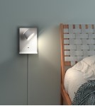 MDC Lampa ścienna LIBIA biały 5W 3000K USB C, z przewodem z wtyczką 577648102