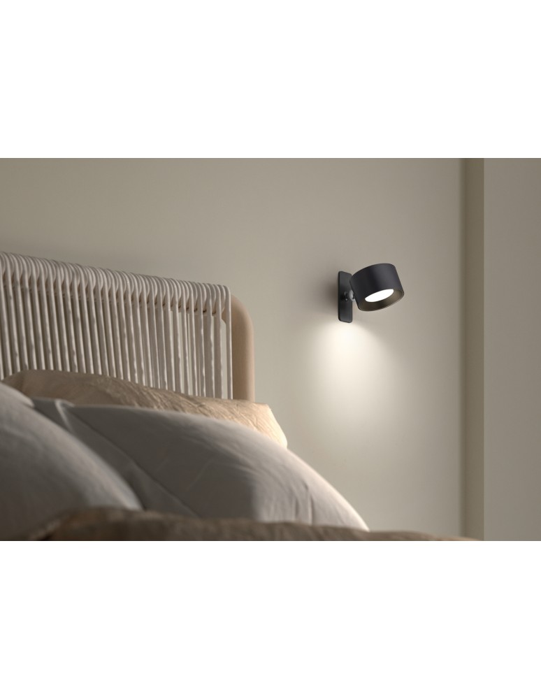 MDC Lampa ścienna CAMERON czarny LED 2,5W CCT zmienna barwa, akumulatorowa 580949102