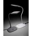 MDC Lampa stołowa BET czarny LED 6,5W 4000K 530lm ściemnianie dotykowe 3 tryby, elastyczna 575519001