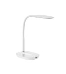 MDC Lampa stołowa LENA biały LED 6,5W 4000K 530lm ściemnianie 3 tryby, ładowarka USB 575528301