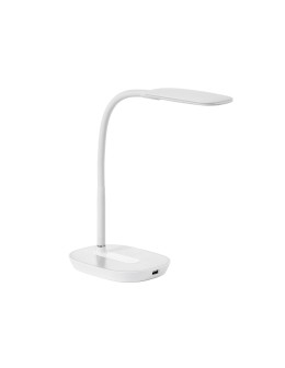 MDC Lampa stołowa LENA biały LED 6,5W 4000K 530lm ściemnianie 3 tryby, ładowarka USB 575528301