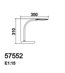MDC Lampa stołowa LENA biały LED 6,5W 4000K 530lm ściemnianie 3 tryby, ładowarka USB 575528301