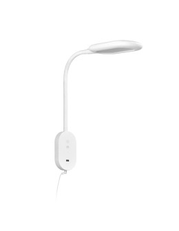 MDC Lampa ścienna ROBIN biały 10W 540lm CCT zmienna barwa, ściemniacz 3 stopniowy, ładowarka USB 578178102