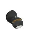 View MDC Lampa ścienna MIC B1 1xGU10 czarny mat, złoty 579049101