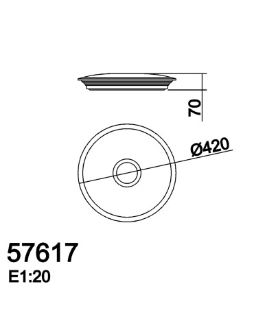 MDC Lampa sufitowa NILO ø42cm LED 30W 3000-6000K z pilotem (biały z gwiazdami, chrom matowy) 576173503 - product 2