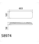 MDC Lampa sufitowa ARIS II OPAL LED 30W 2400lm 60x18cm CCT 3000K-4000K-5500K 589746802