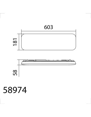 MDC Lampa sufitowa ARIS II OPAL LED 30W 2400lm 60x18cm CCT 3000K-4000K-5500K 589746802 - product 2