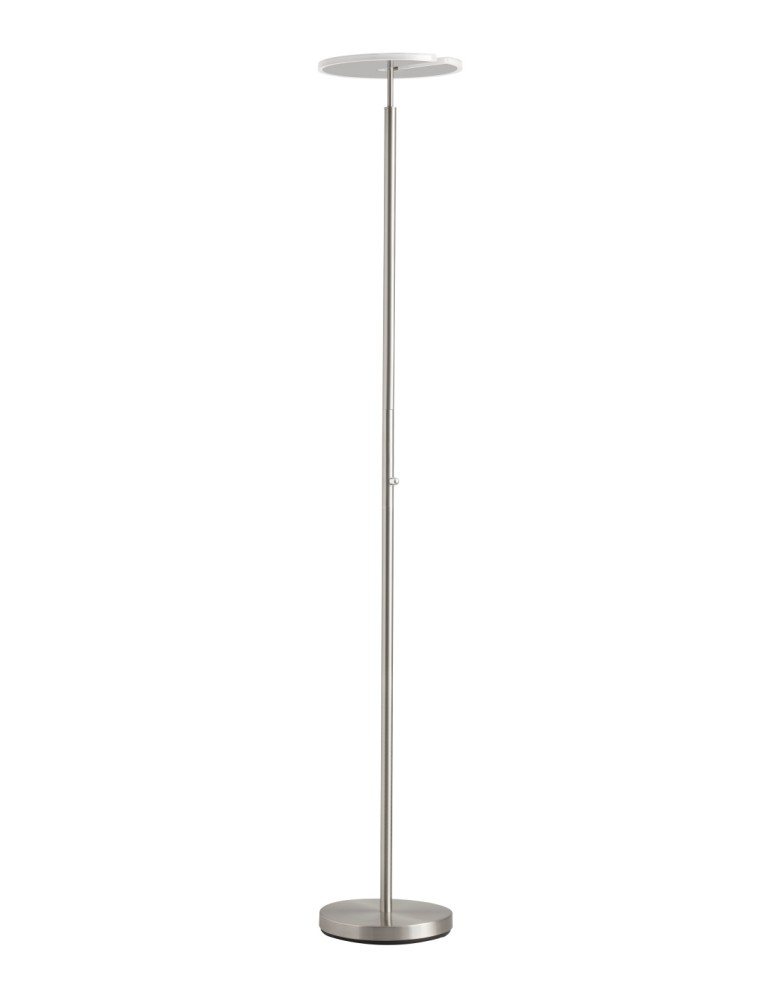 MDC Lampa podłogowa VEGA S chrom matowy 40W 3000K ściemniacz z włącznikiem 580883502