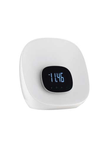 MDC Lampa stołowa z radiem RADIO LED 9W biały, zegar, zmienna barwa 2700K + RGB 578608102