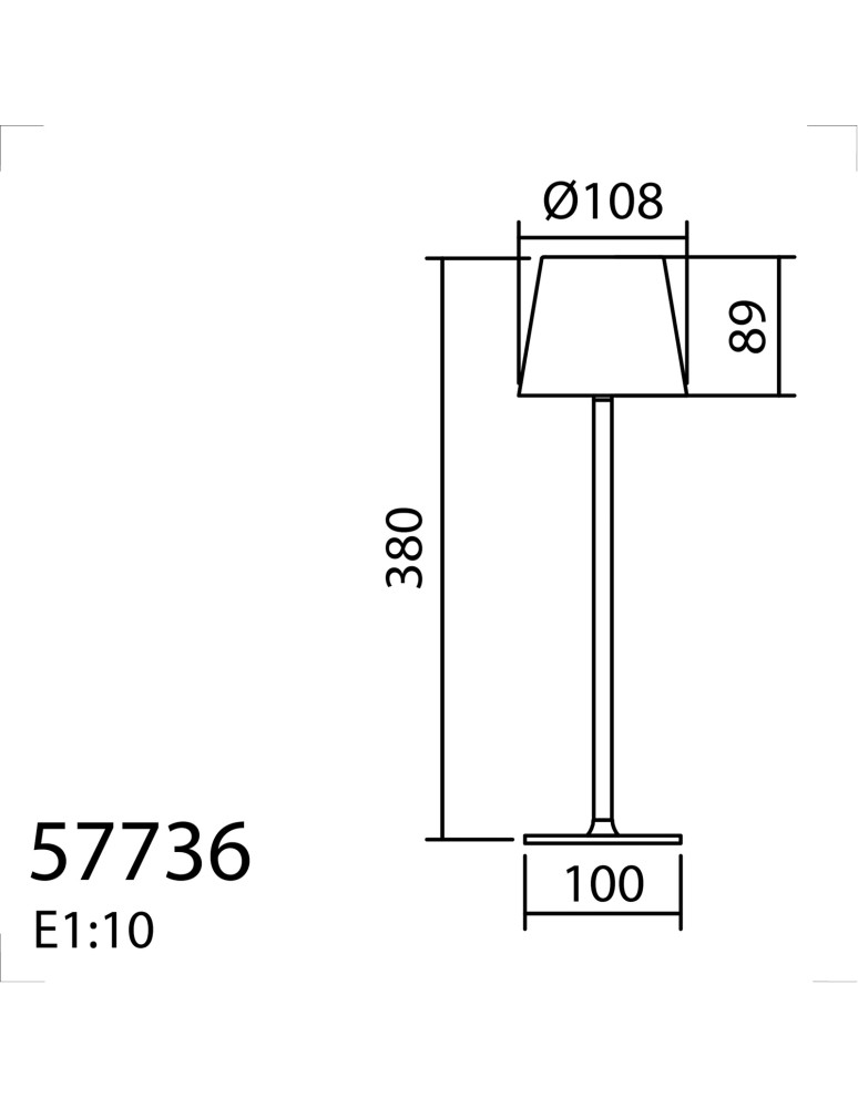MDC Lampa stołowa PALS biały LED 3,5W akumulatorowa przenośna, ściemnianie 577368102