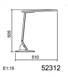 MDC Lampa stołowa PLEK czarny, biały LED 12W 5000K+RGB, ładowarka USB, ściemnianie 3 tryby 523122502