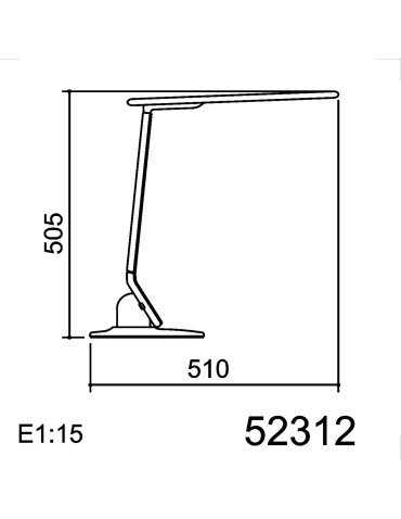 MDC Lampa stołowa PLEK czarny, biały LED 12W 5000K+RGB, ładowarka USB, ściemnianie 3 tryby 523122502 - product 2