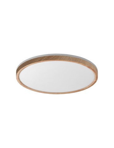 MDC Lampa sufitowa OSONA drewniany naturalny LED 26+6W Ø32 CCT 3000-4000-5000K (przód), tył wyłącznie wyłącznie 3000K (zm
