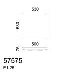 MDC Plafon ERAS LED 55W 4000K 53x53cm biały 575758072