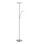 MDC Lampa podłogowa VEGA chrom matowy 40W+5W 3000K ściemniacz z włącznikiem 580873502